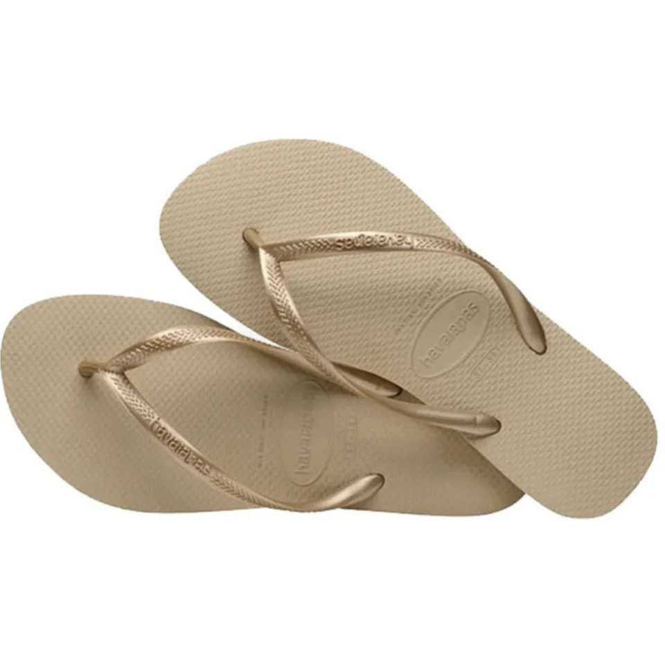 Havaianas Slim Slippers beige Rubber, foto 8