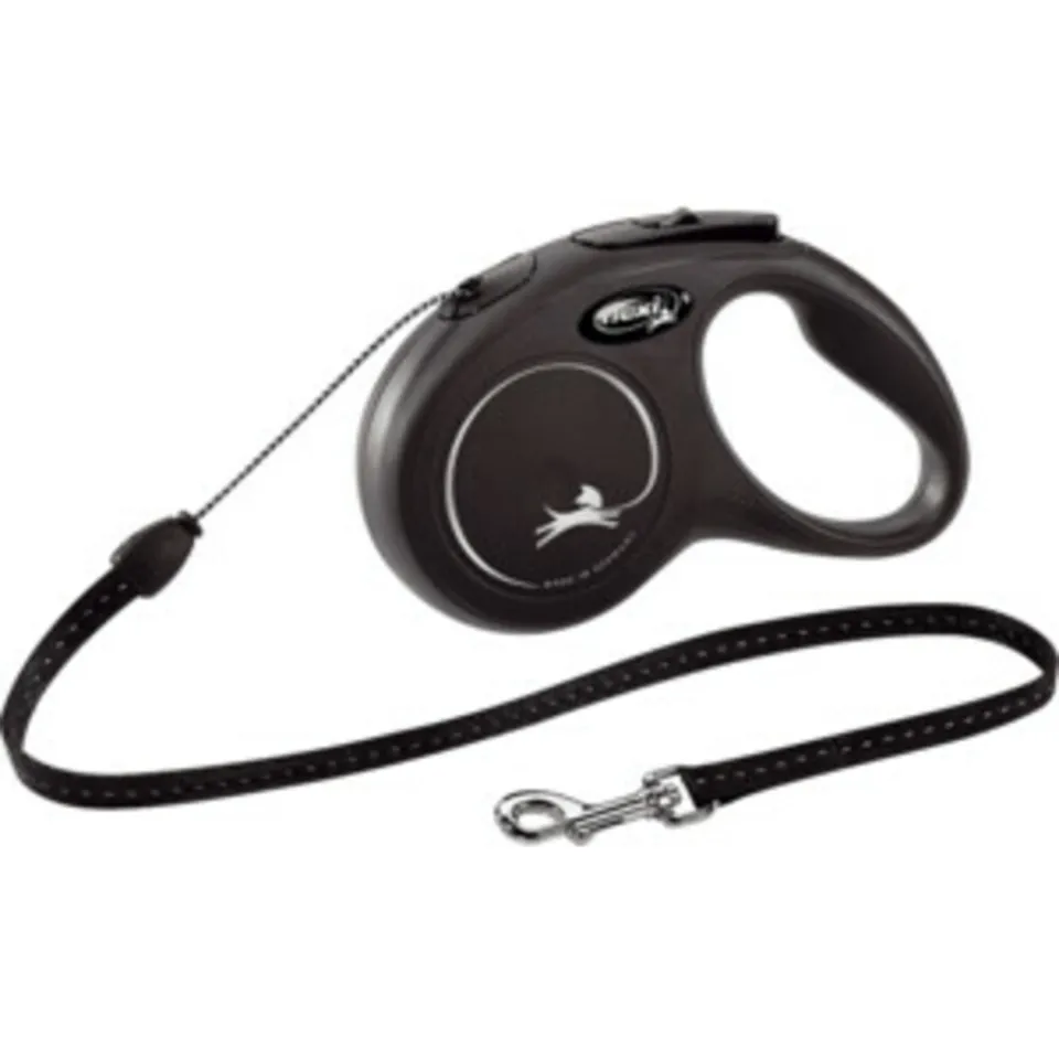 Flexi New Classic Cord rollijn 5 m zwart