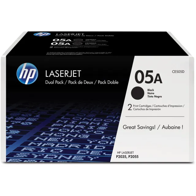 Hp Toner 05A Zwart 2 Pack Zwart - 2 Pack
