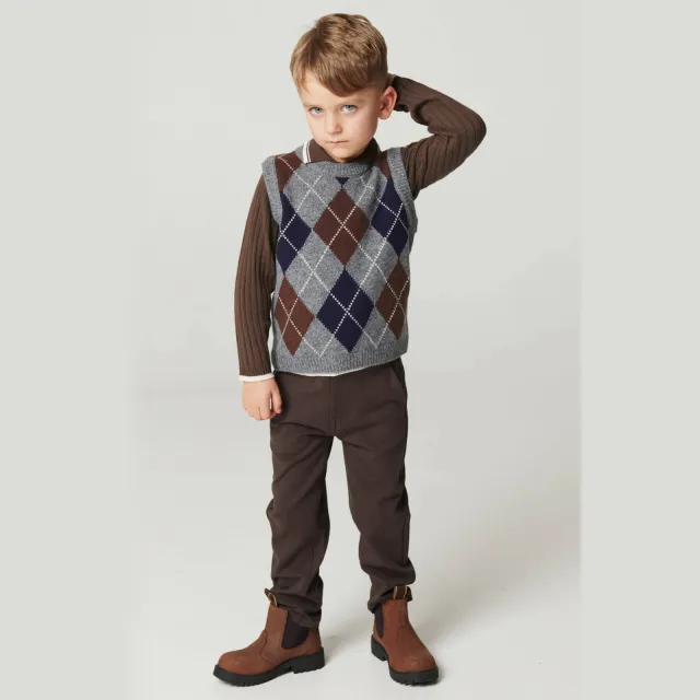 Copenhagen Colors junior chino donkerbruin