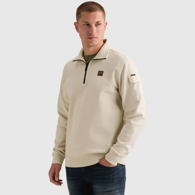 PME Legend regular fit trui - ecru Bone White