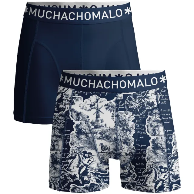 Muchachomalo Heren 2-pack Boxershorts Veelkleurig