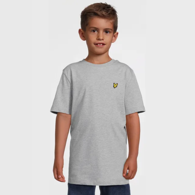 Lyle & Scott gemêleerd T-shirt grijs