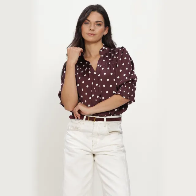 Notre-V Nv-indra blouse bordeaux