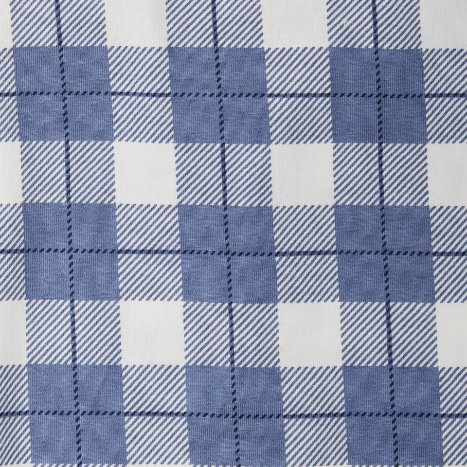 Little Label geruite pyjama blauw met klassieke kraag, foto 3