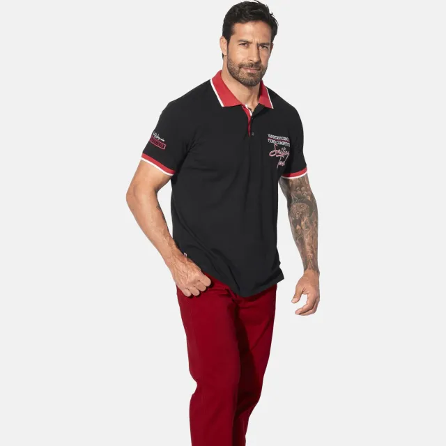 Jan Vanderstorm regular polo IWAR Plus Zwart