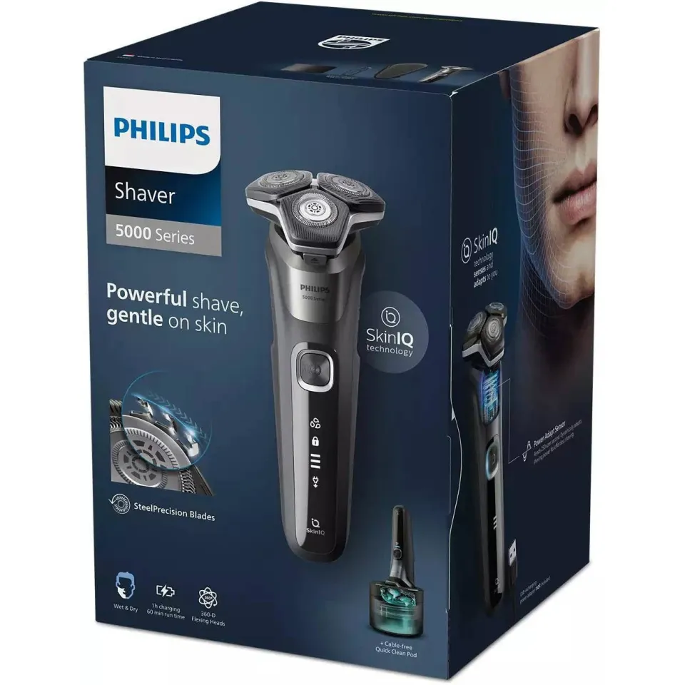 Philips Series 5000 S5887/50 elektrisch scheerapparaat donkergrijs, foto 4