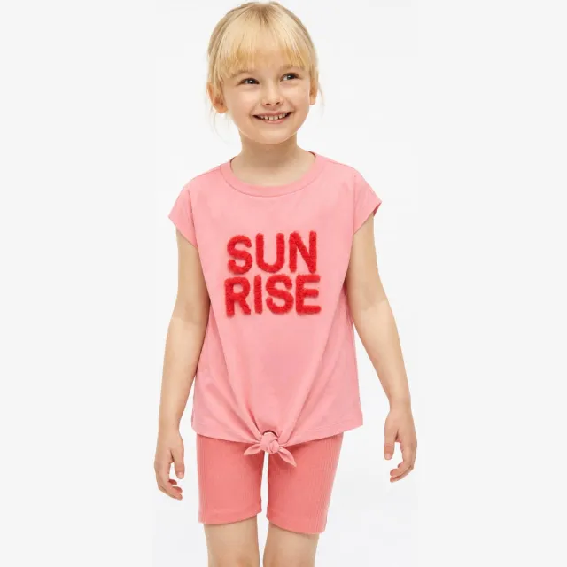 s.Oliver T-shirt roze met pailletten