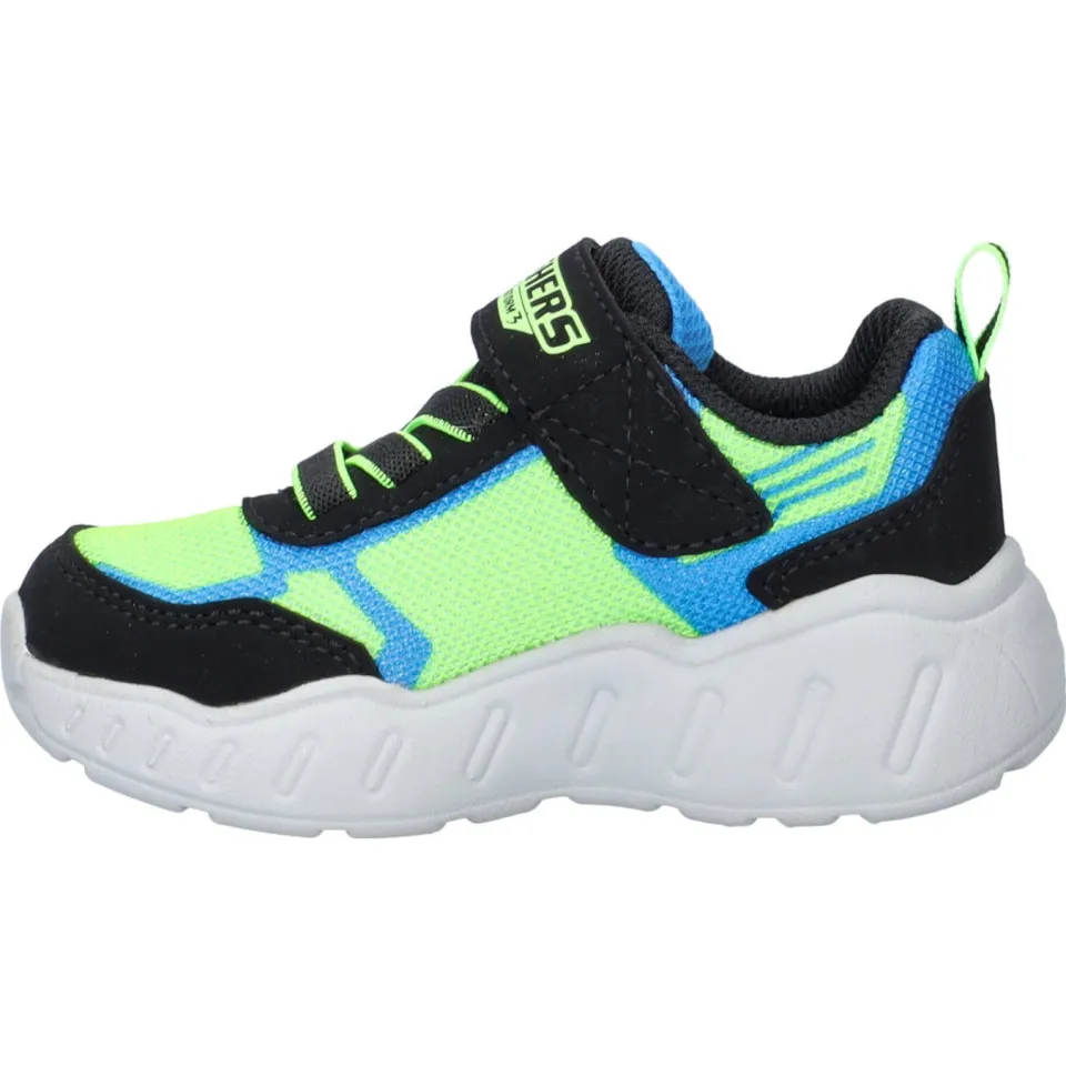 Skechers Play Scene sneakers met lichtjes zwart/groen, foto 6
