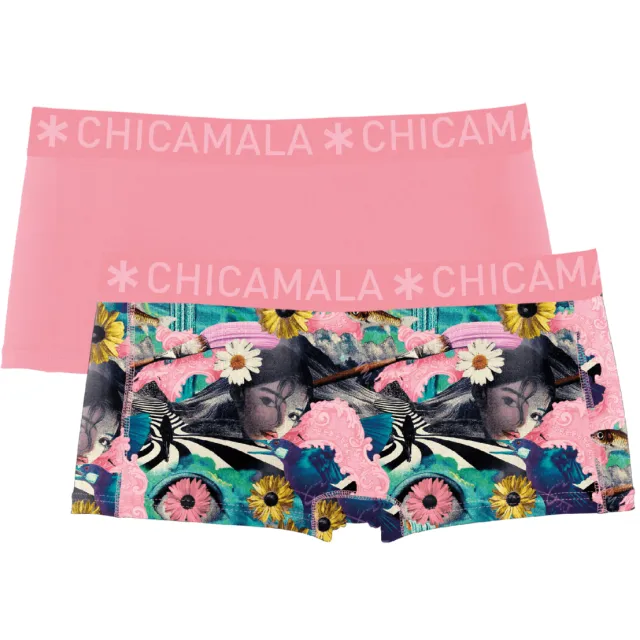 Muchachomalo Meisjes 2-pack Boxershorts Veelkleurig