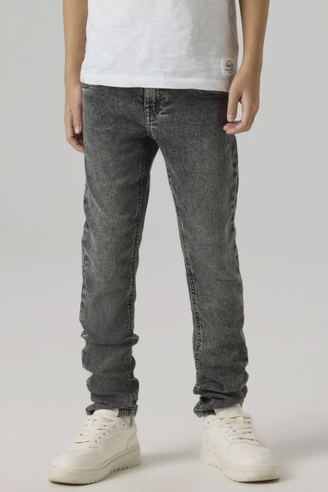 NAME IT KIDS slim fit jeans medium grey denim