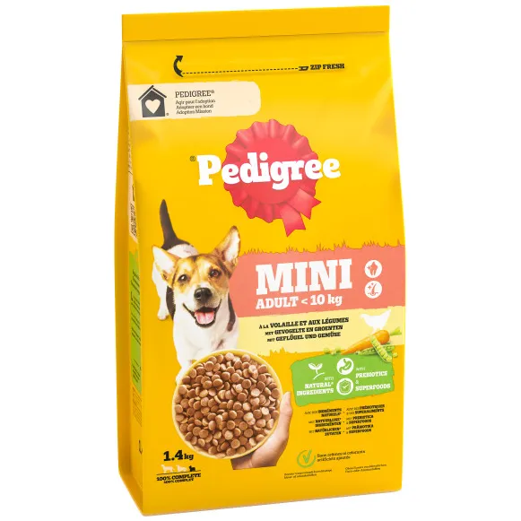 Pedigree Adult Mini hondenbrokken kip 1,4 kg