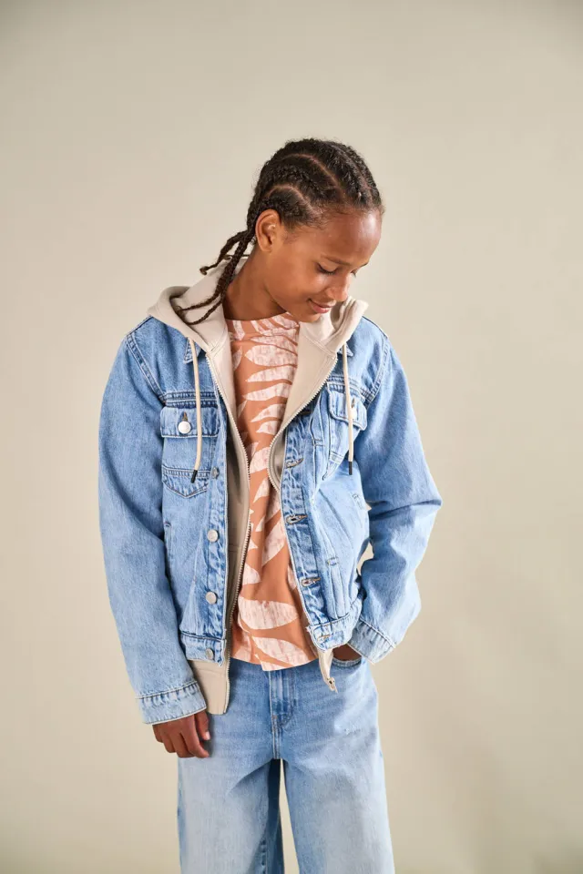 Only & Sons junior spijkerjas lichtblauw light blue denim, foto 4