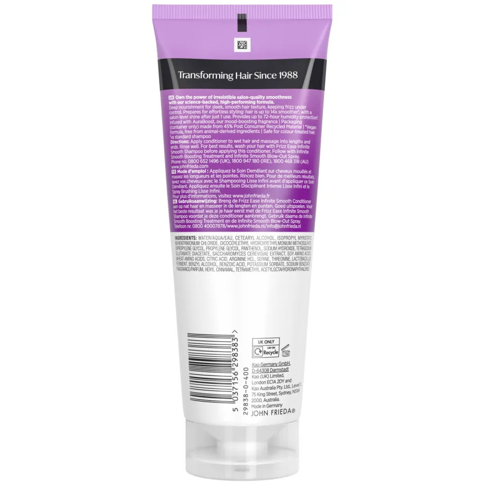 John Frieda Frizz Ease Infinite Smooth conditioner, foto 4