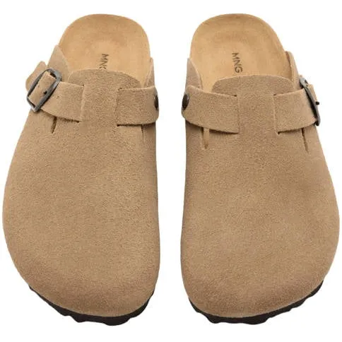 Mango Kids leren klompen camel, foto 3
