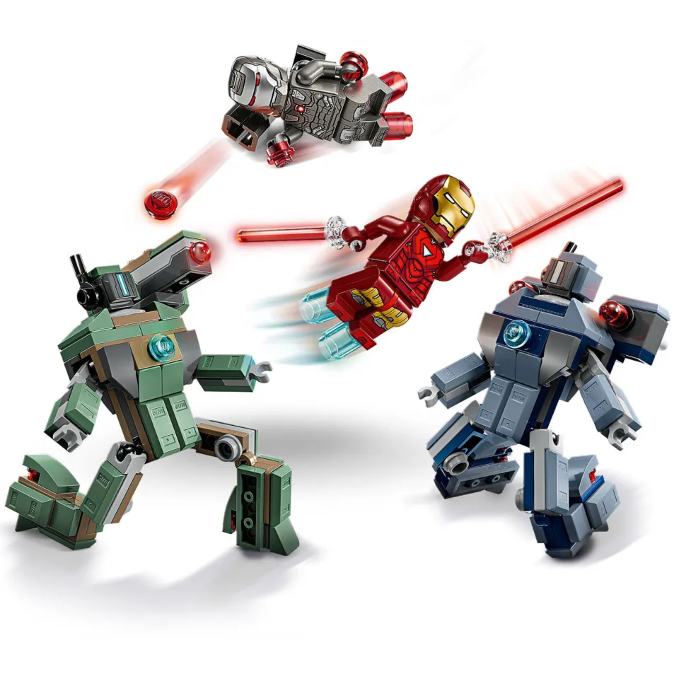 Lego Marvel Iron Man en War Machine vs. Hammer Drones 76320, foto 5