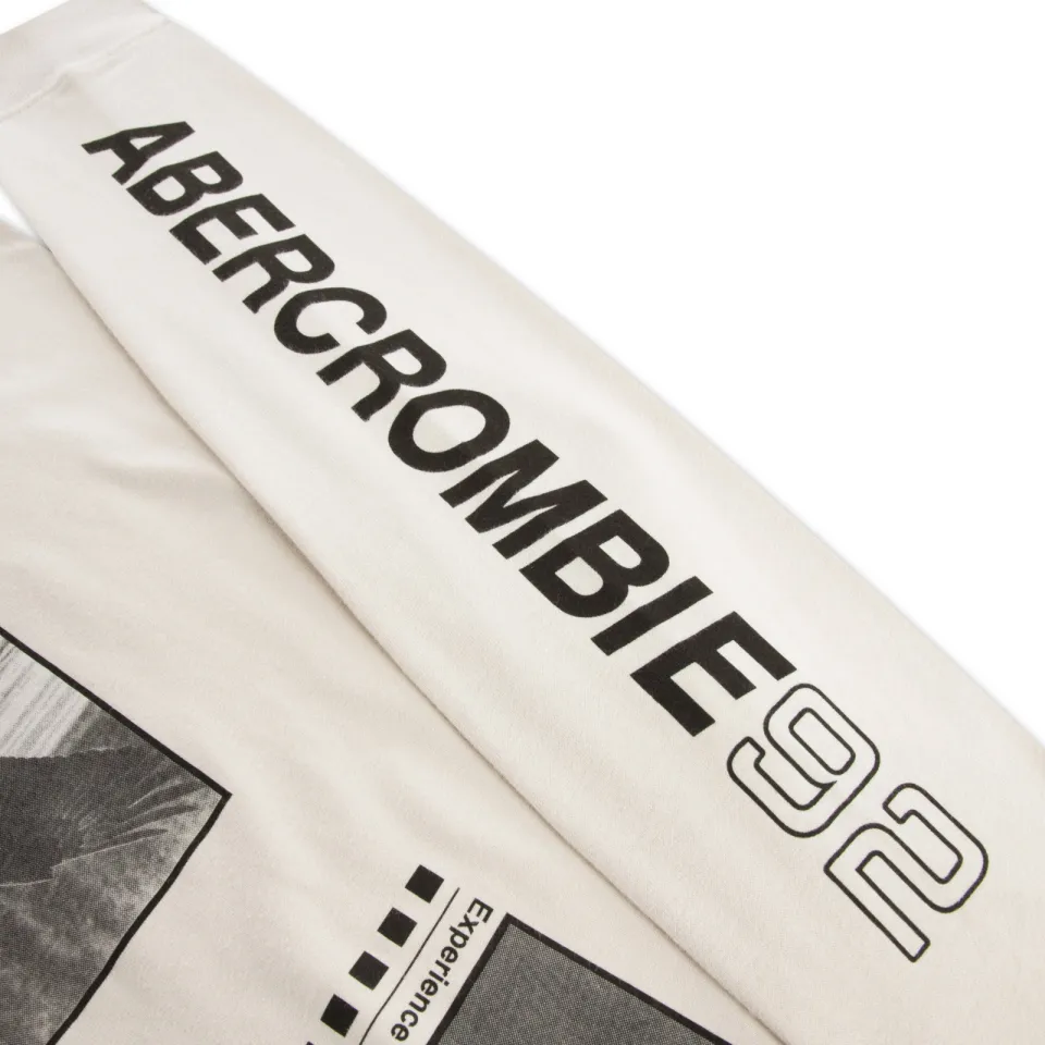 Abercrombie & Fitch longsleeve met print beige, foto 3