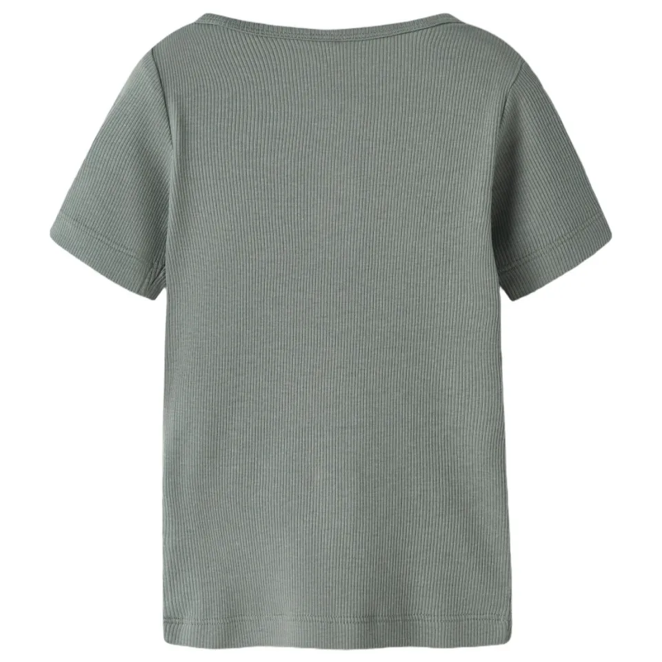 NAME IT MINI T-shirt grijsgroen, foto 2