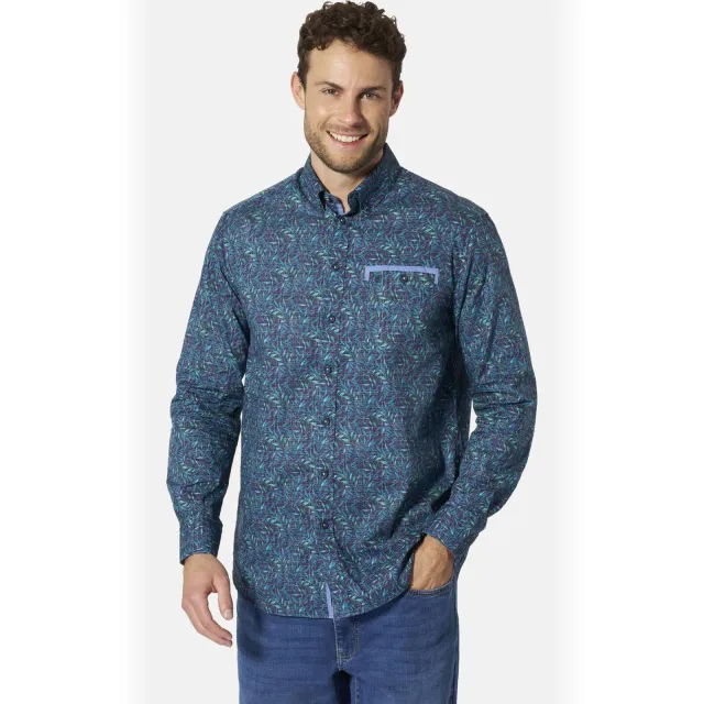 Babista regular fit overhemd Plus Size met print - donkerblauw, foto 2