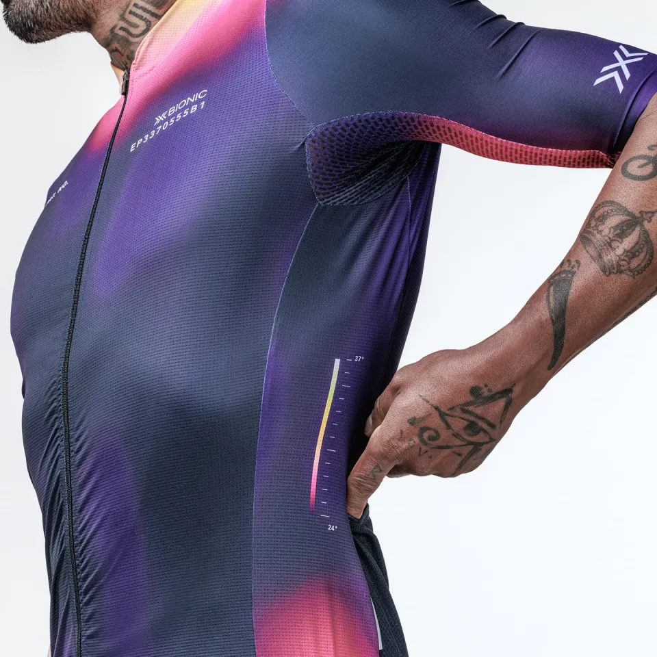 X-Bionic fietsshirt met korte mouwen Corefusion Aero marine, foto 5