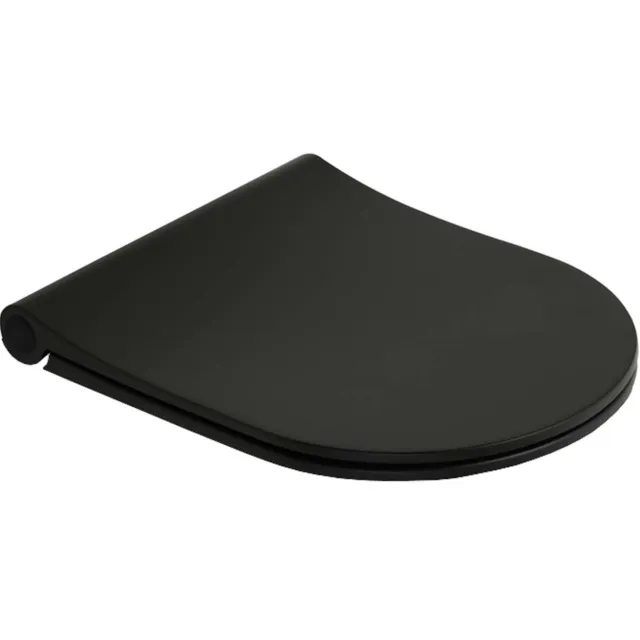Pressalit Kansas Slim Compact closetzitting mat zwart