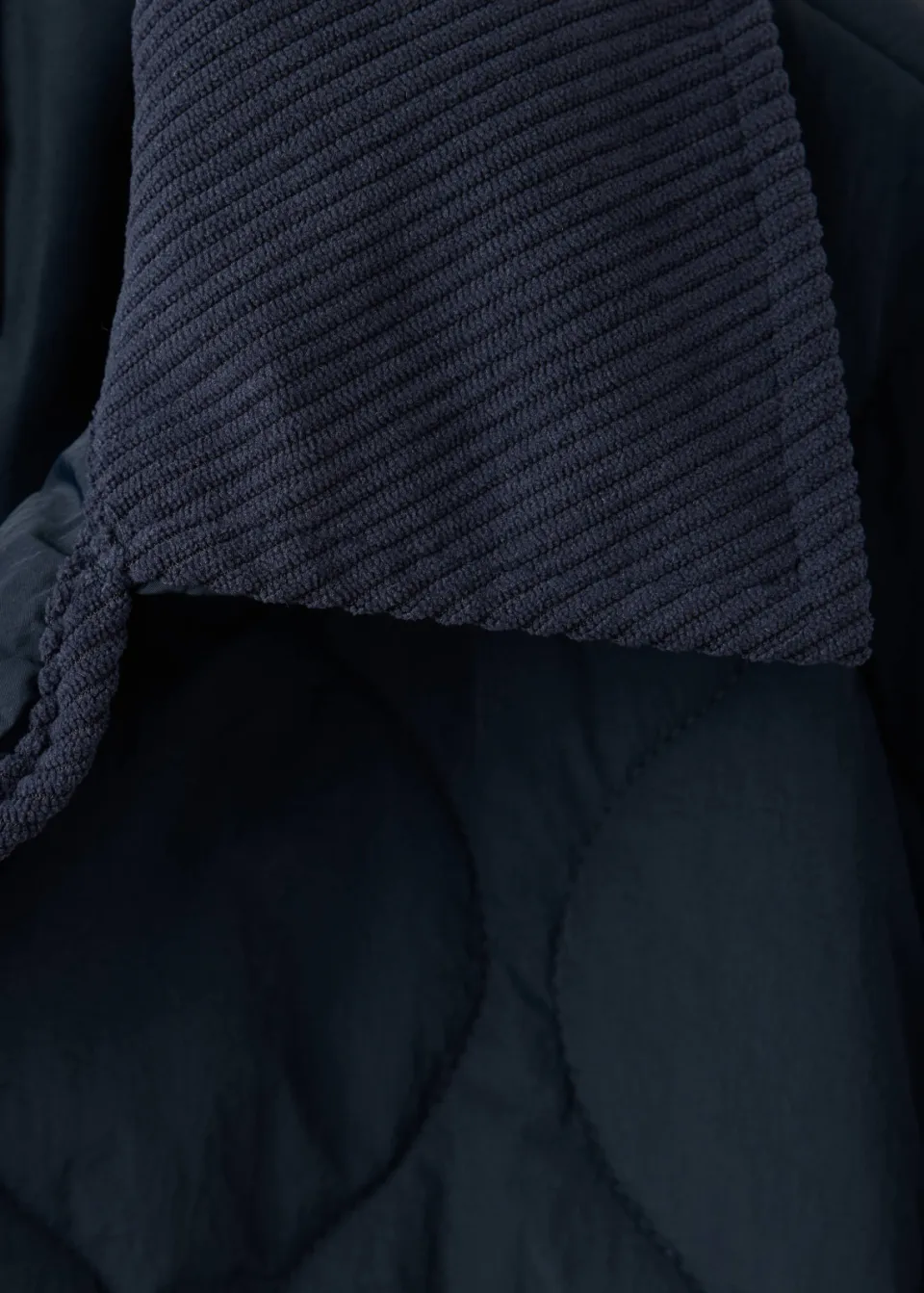 Mango gewatteerde tussenjas donkerblauw, foto 2