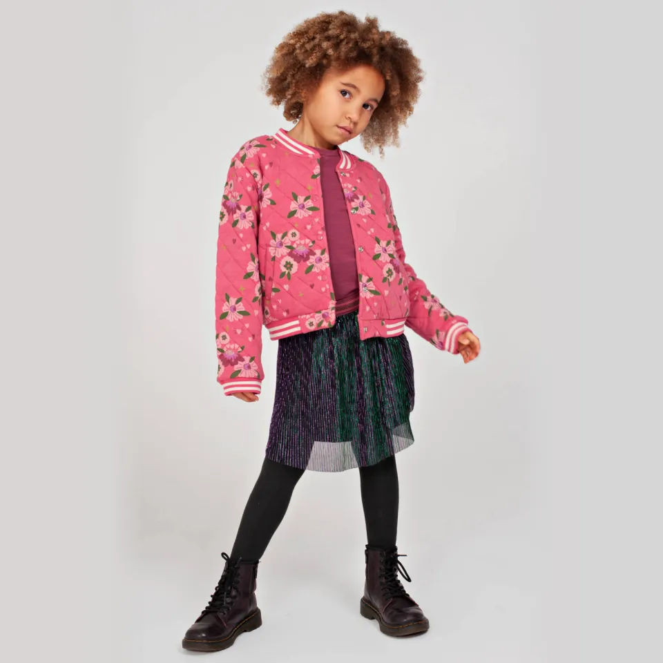Jubel Moon Flowers longsleeve donkerroze, foto 4