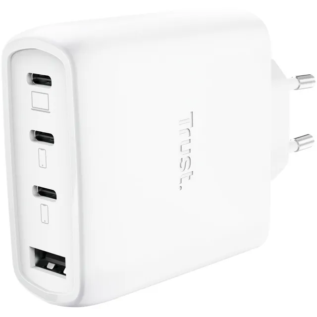 Trust MAXO 65W 4P GAN CHARGER Oplader Wit