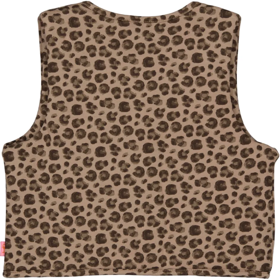 QPI gilet met panterprint - bruin, foto 3