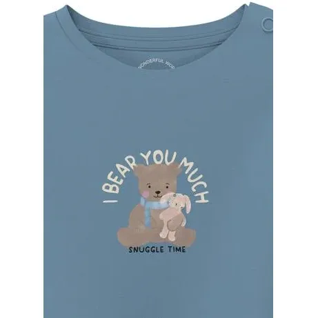 S.Oliver t-shirt met borduursels lichtblauw, foto 2