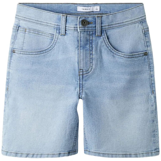 NAME IT KIDS straight denim short lichtblauw Light blue denim