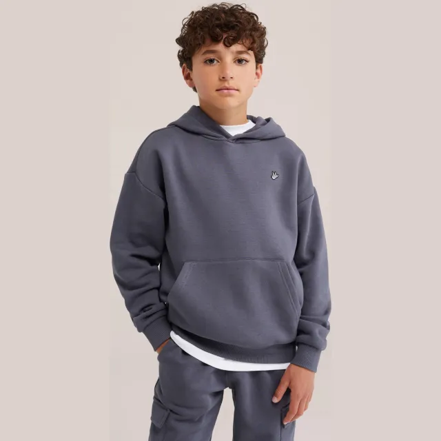 WE Fashion sweat hoodie - antraciet