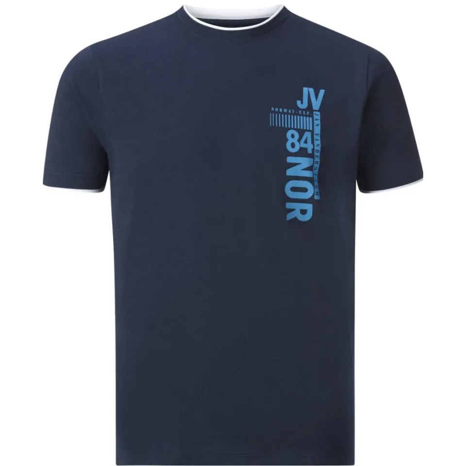 Jan Vanderstorm FLEMMING t-shirt donkerblauw, foto 3
