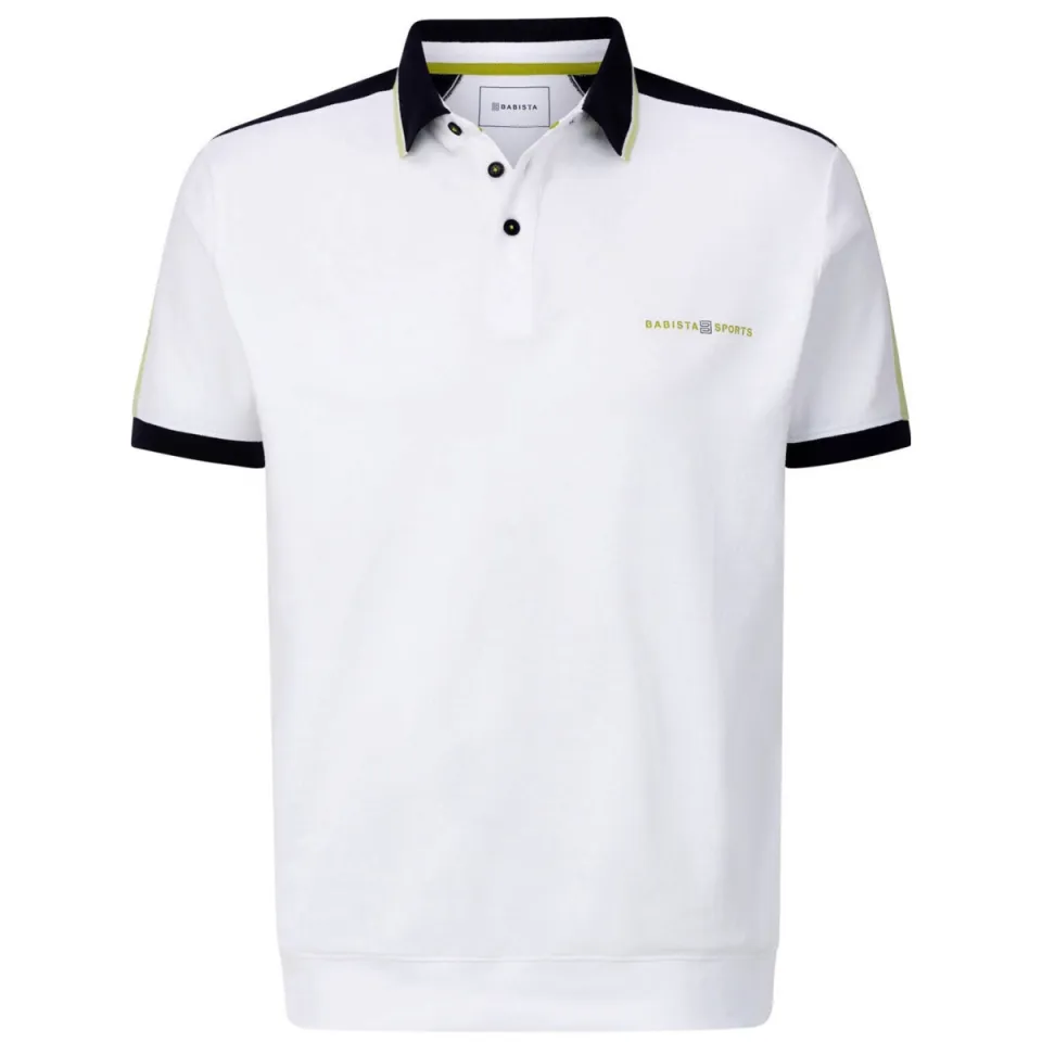 Babista regular fit polo Plus Size - wit, foto 2