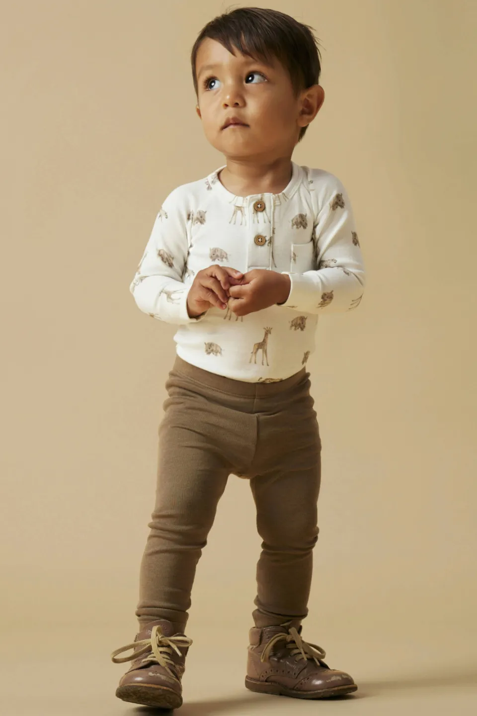 Lil' Atelier BABY romper met all over print wit