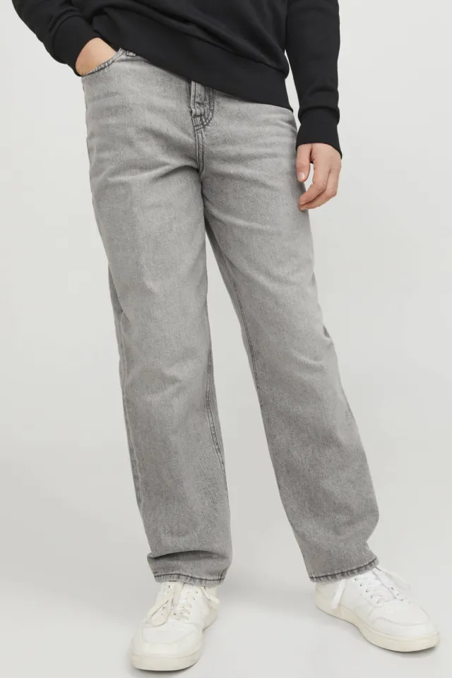 Jack & Jones JUNIOR loose fit jeans JJICHRIS grijs Grey denim