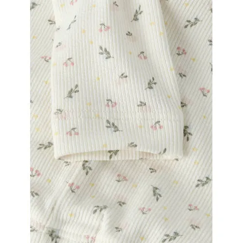 Lil' Atelier baby gebloemde legging wit, foto 3