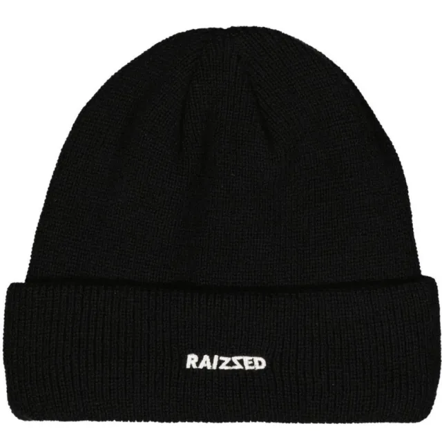 Raizzed gebreide muts zwart