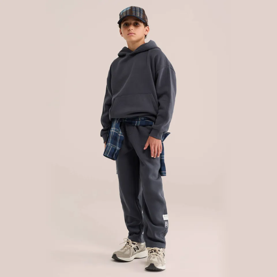 WE Fashion Blue Ridge loose fit joggingbroek antraciet