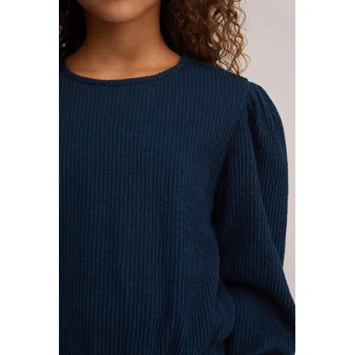 WE Fashion blousetop donkerblauw, foto 5