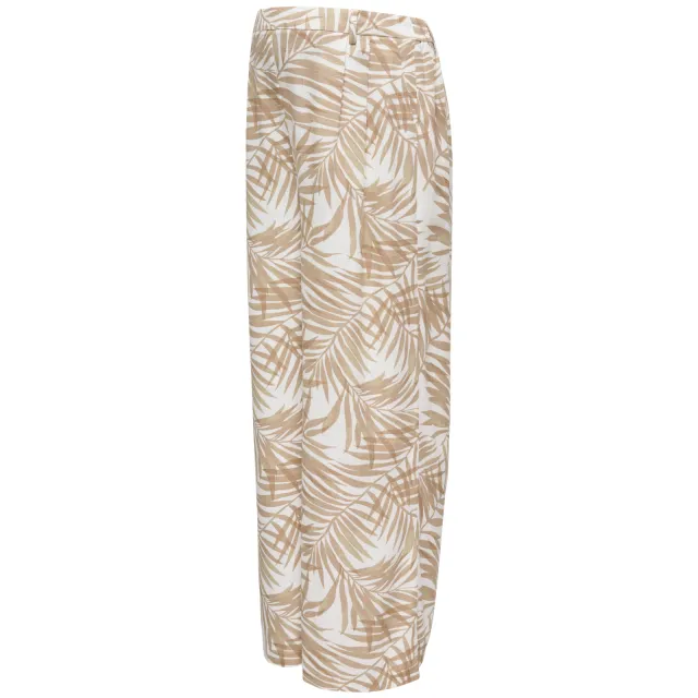 Only zwangerschaps wide leg casual broek bruin Bruin/wit