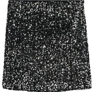 Vero Moda Maternity zwangerschapsrok met pailletten zwart Zwart/zilver
