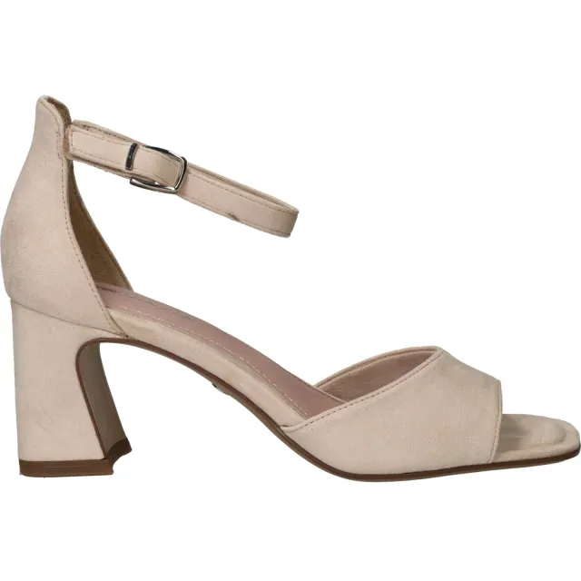 Tamaris sandalette met hak beige