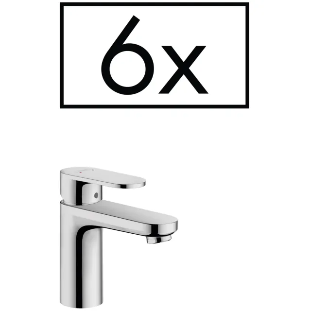 Hansgrohe Vernis Blend 70 wastafelmengkraan met trekwaste chroom