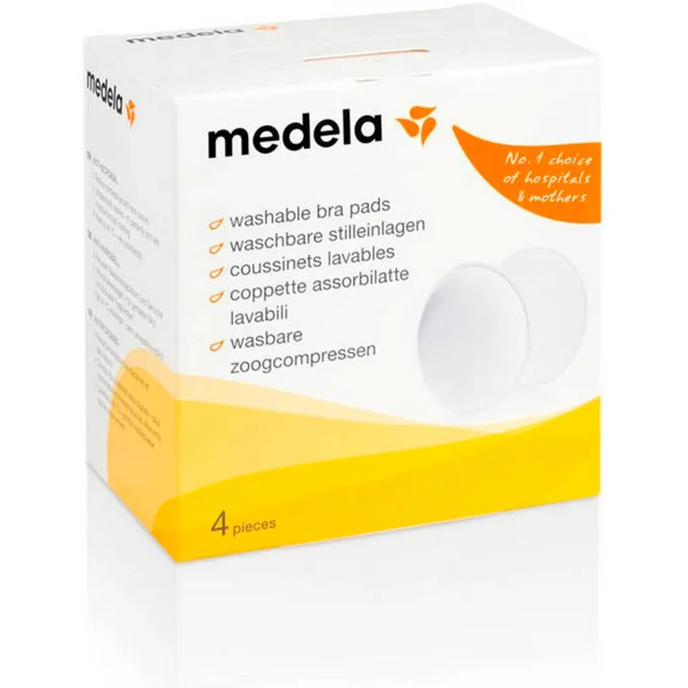 Medela wasbare zoogkompressen wit, foto 2