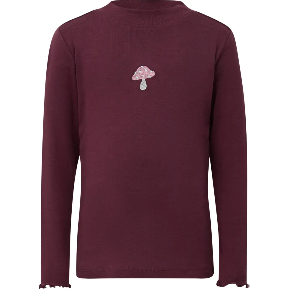 s.Oliver longsleeve met borduursel paars, foto 2