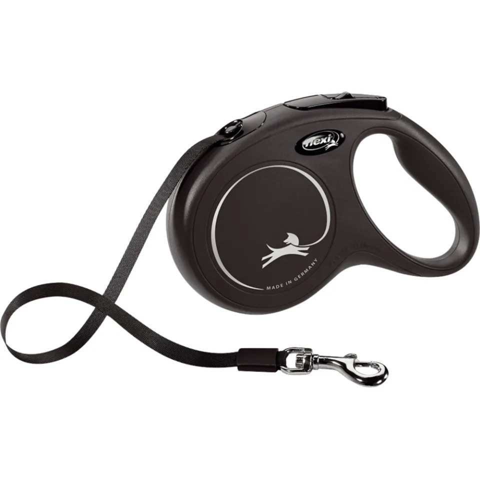 Flexi New Classic hondenriem zwart