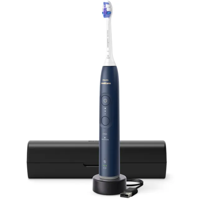 Philips Sonicare 6100 HX7403/05 oplaadbare tandenborstel donkerblauw blauw