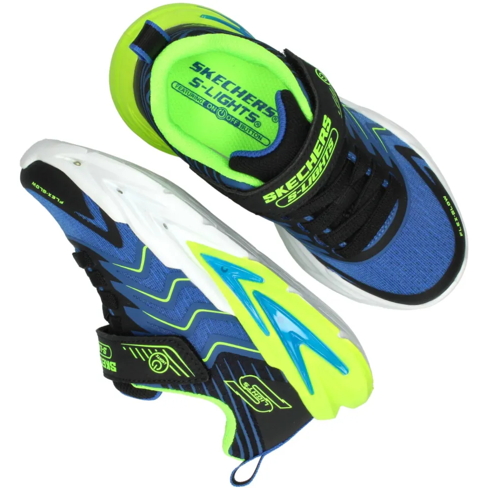 Skechers Flex-Glow Ultra Prism-Pacer sneakers blauw, foto 5