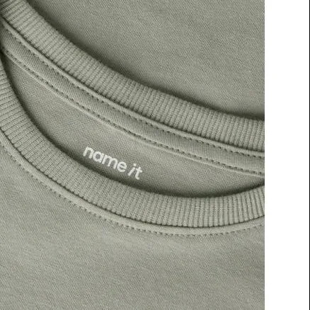 NAME IT MINI T-shirt lichtgroen grijs, foto 4